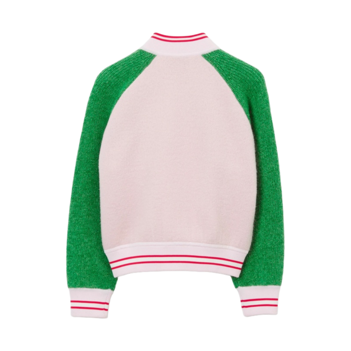 (키즈) 버버리 울 봄버 자켓 프로스티 핑크((Kids) Burberry Wool Bomber Jacket Frosty Pink) - 2