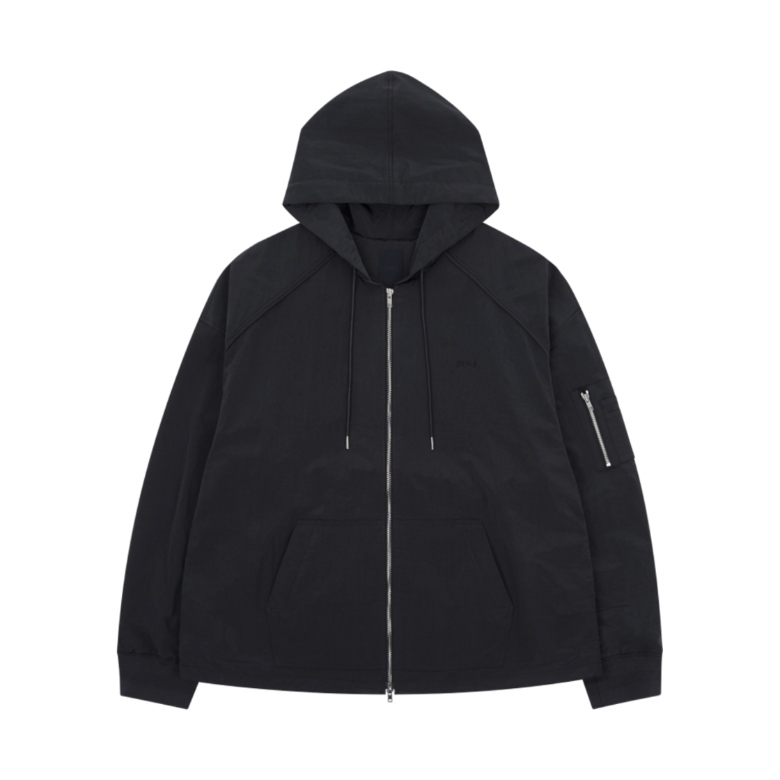 준지 나일론 MA-1 후드 집업 그레이 - 23SS(Juun.J Nylon MA-1 Zip Hoodie Grey - 23SS)