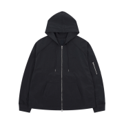 Juun.J Nylon MA-1 Zip Hoodie Grey - 23SS