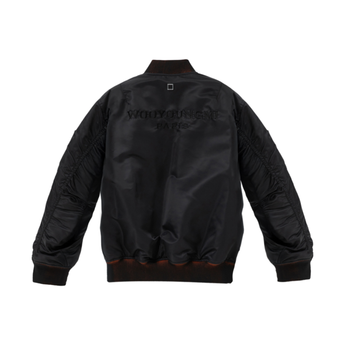 우영미 백로고 MA-1 블랙 - 24FW(Wooyoungmi Back Logo MA-1 Black - 24FW)