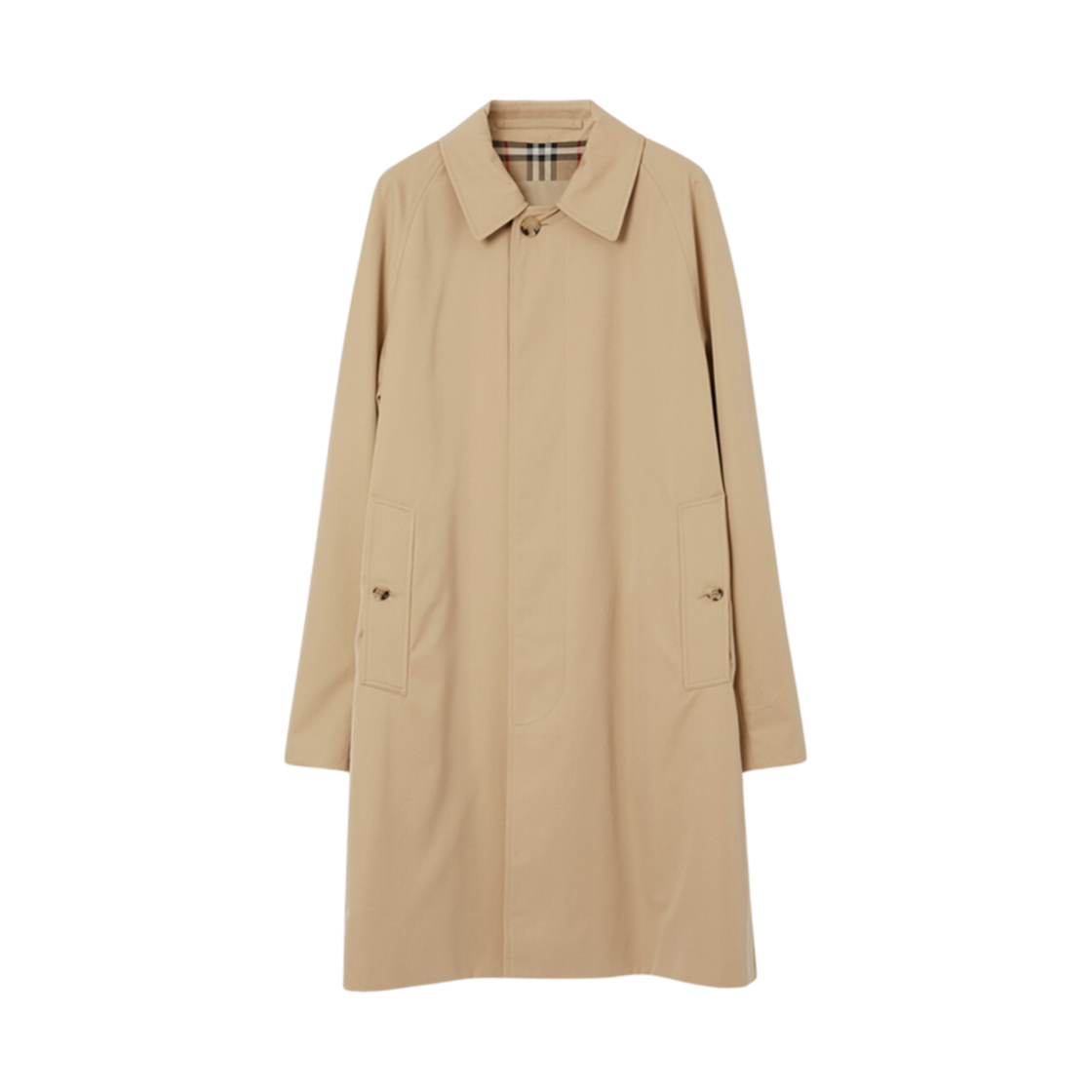 버버리 미드 렝스 캠든 헤리티지 카 코트 허니