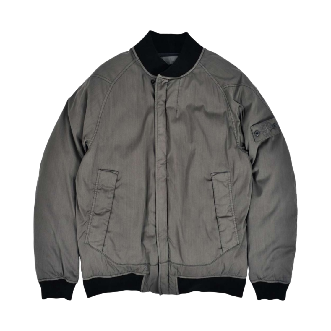 스톤 아일랜드 439F2 고스트 피스 스트레치 울 나일론 TC 다운 자켓 앤트러사이트 - 20FW