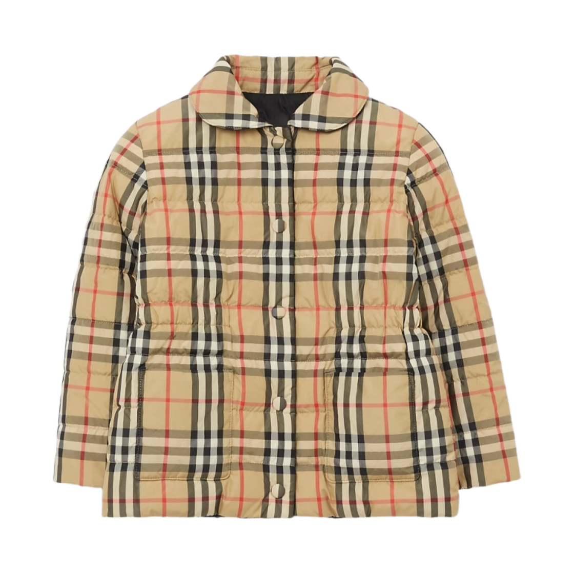 8069462 (Kids) Burberry Check Reversible Puffer Jacket Archive Beige