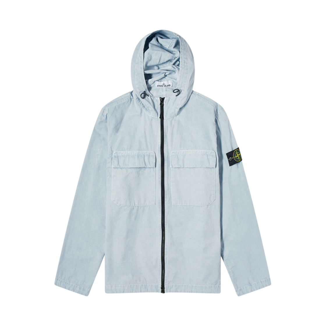 스톤 아일랜드 106WN 올드 트리트먼트 오버셔츠 스카이 블루 - 24SS(Stone Island 106WN Old Treatment Overshirt Sky Blue - 24SS) - 1