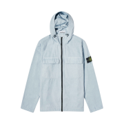 Stone Island 106WN Old Treatment Overshirt Sky Blue - 24SS