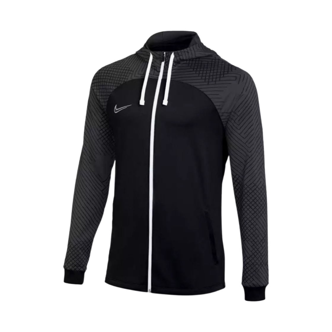 나이키 드라이핏 스트라이크 후드 트랙 자켓 블랙 - 아시아(Nike Dri-Fit Strike Hooded Track Jacket Black - Asia)