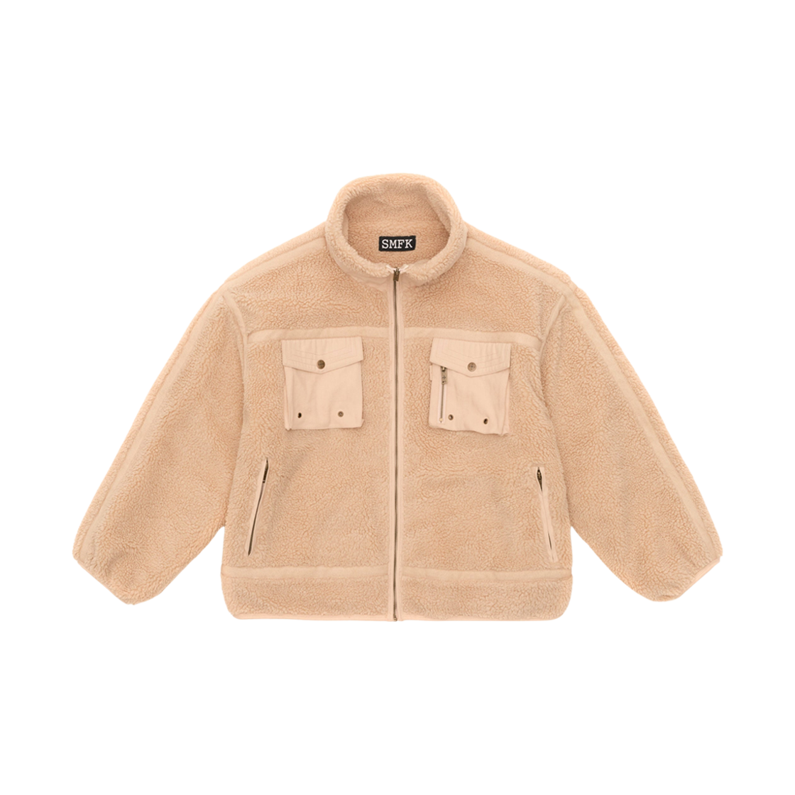 UG013F (W) SMFK Wildworld Adventure Snow Oversize Jacket Wheat