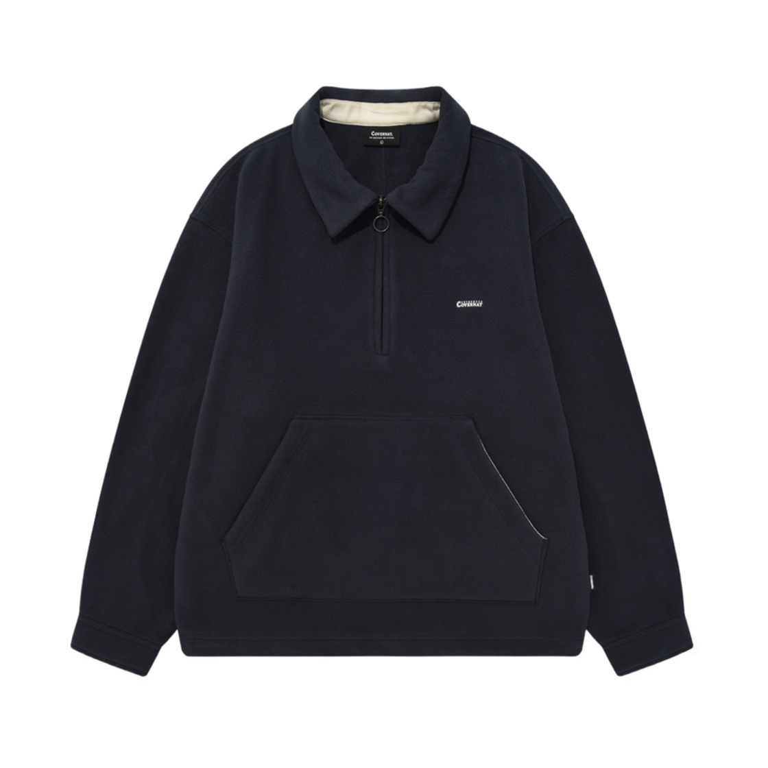 커버낫 플리스 하프 집업 네이비(Covernat Fleece Half Zip Up Navy)