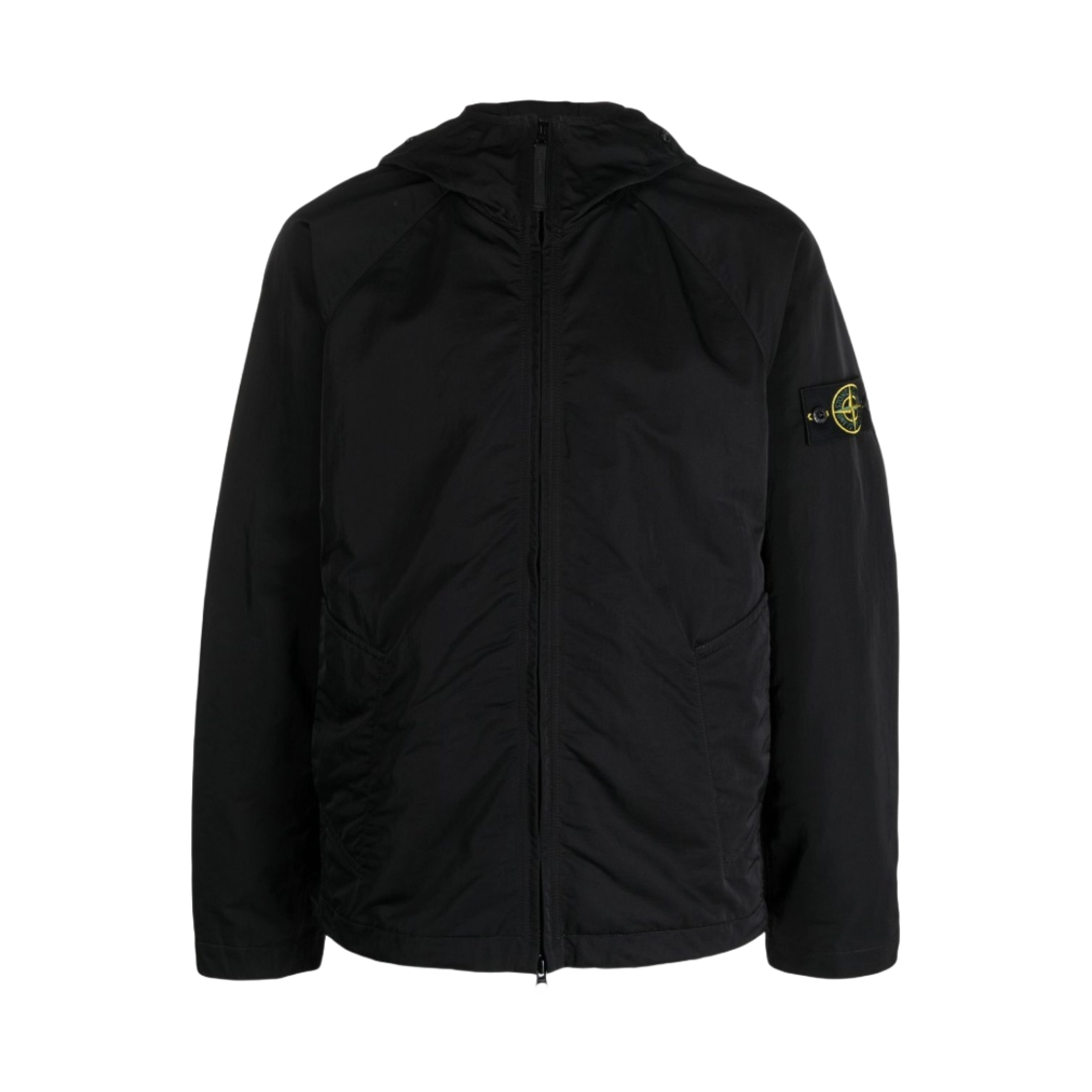 스톤 아일랜드 40130 하이퍼 덴스 나일론 라소 후드 자켓 블랙 - 23SS