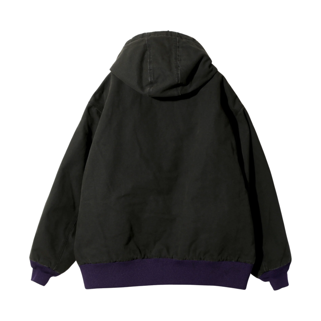 니들스 지퍼 워크 후디 11온즈 코튼 옥스포드 블랙(Needles Zipped Work Hoody 11oz Cotton Oxford Black) - 2