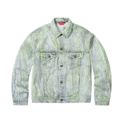 Supreme Crackle Denim Trucker Jacket Multicolor - 23FW