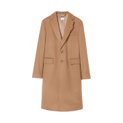 Burberry Wool Cashmere Tailored Coat Camel