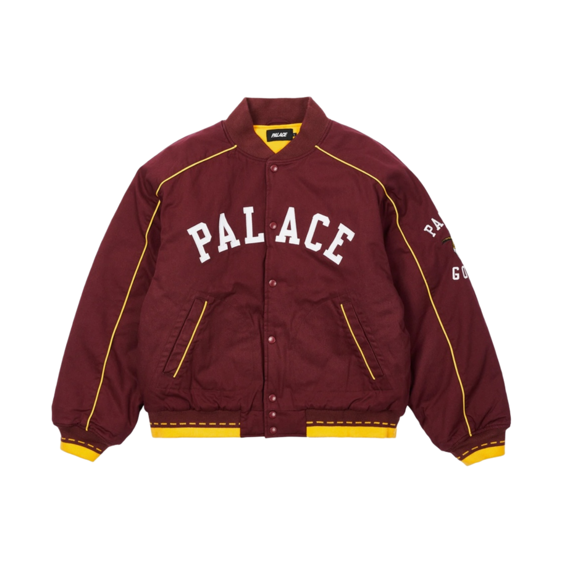 팔라스 고트 바시티 자켓 버건디 - 22SS(Palace Goats Varsity Jacket Burgundy - 22SS) - 2
