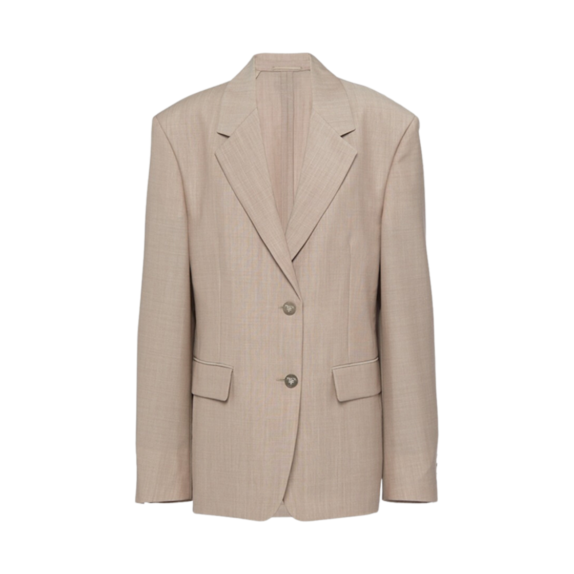 (W) 프라다 싱글 브레스티드 라이트 모헤어 자켓 코드((W) Prada Single-Breasted Light Mohair Jacket Cord) - 1