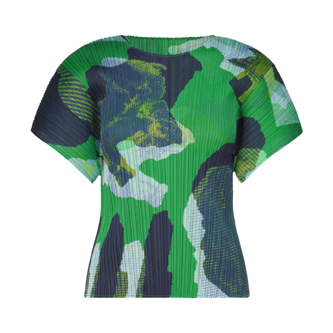 PP43/PP48-JK682-62 (W) Pleats Please Issey Miyake Meteorite Top Green