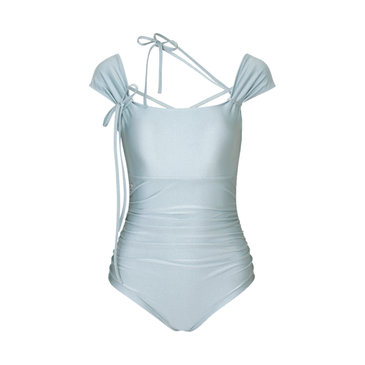 PP25HSSW02BL Pain or Pleasure Women Dew Cowl Swimsuit light blue