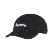 Supreme Leopard Corduroy Camp Cap Black - 23FW