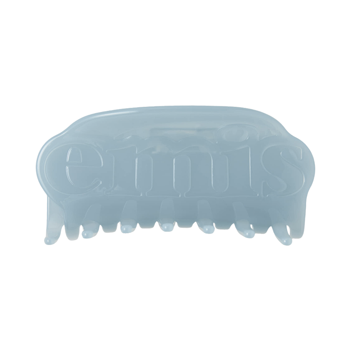 (W) 이미스 로고 헤어 클로 클립 블루((W) Emis Logo Hair Claw Clip Blue) - 1