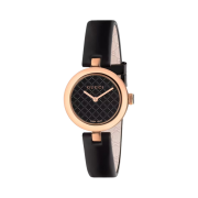 (W) Gucci Diamantissima Quartz 27mm Leather Black