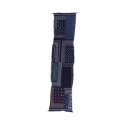 Kapital Felted Wool Bandana Patchwork Happy Scarf Navy