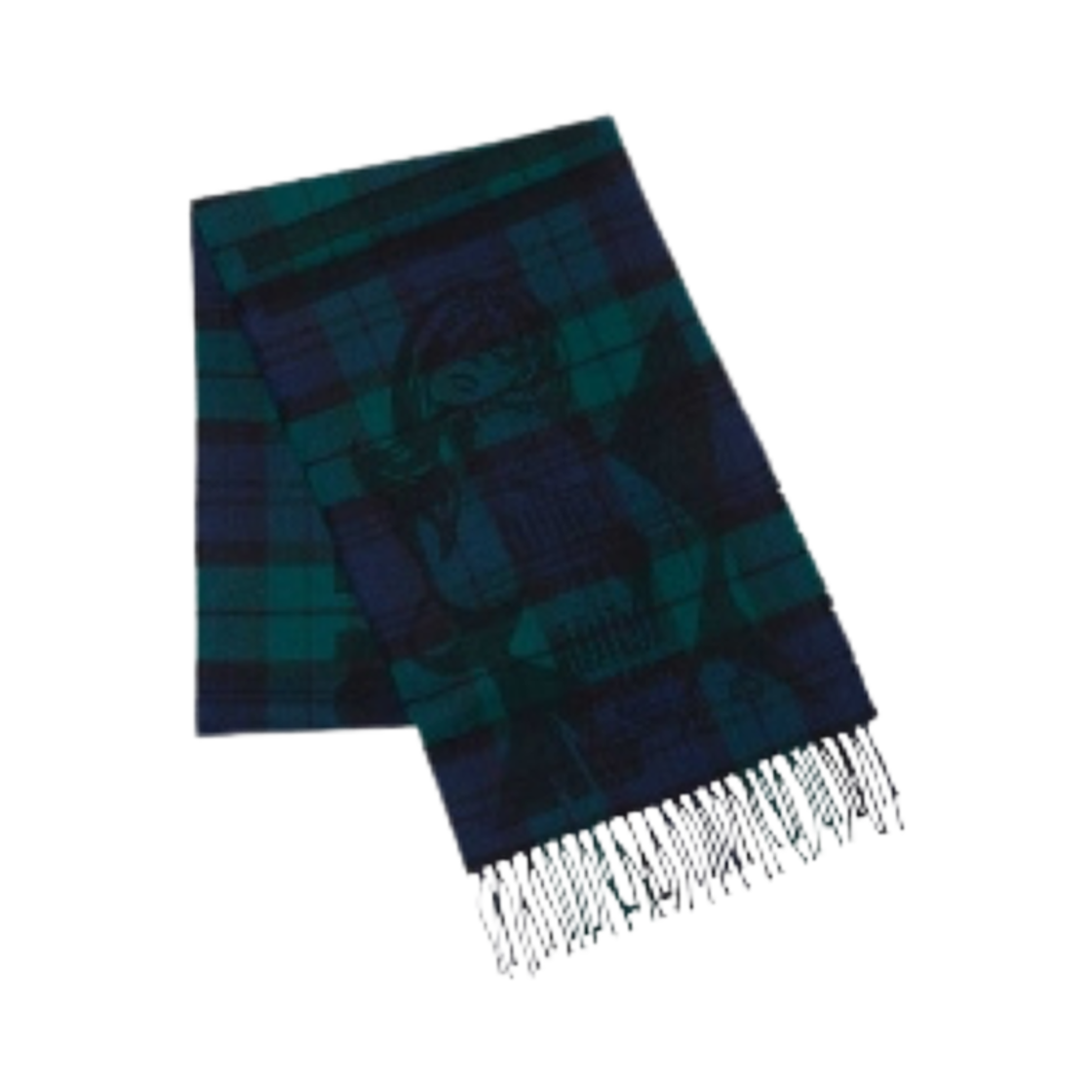히스테릭 글래머 MAC.N 기타 걸 체크 스카프 네이비(Hysteric Glamour MAC.N Guitar Girl Check Scarf Navy) - 1