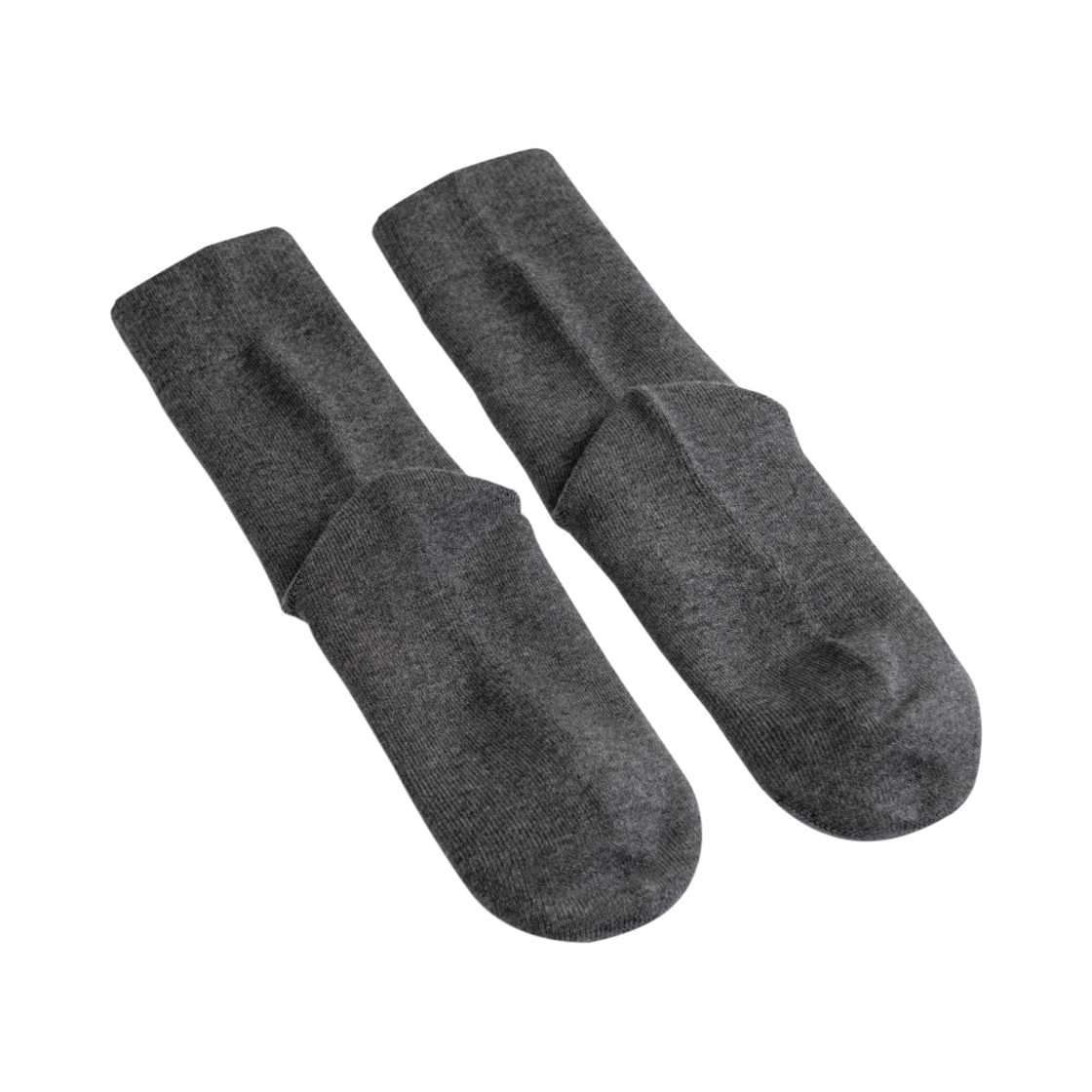 L22EBSCW307AMCH LI2 Merino Wool Crew Socks Melange Charcoal