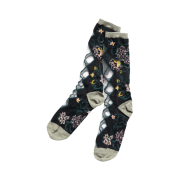 Kapital 156 Gobelin Flower See Through Socks Black