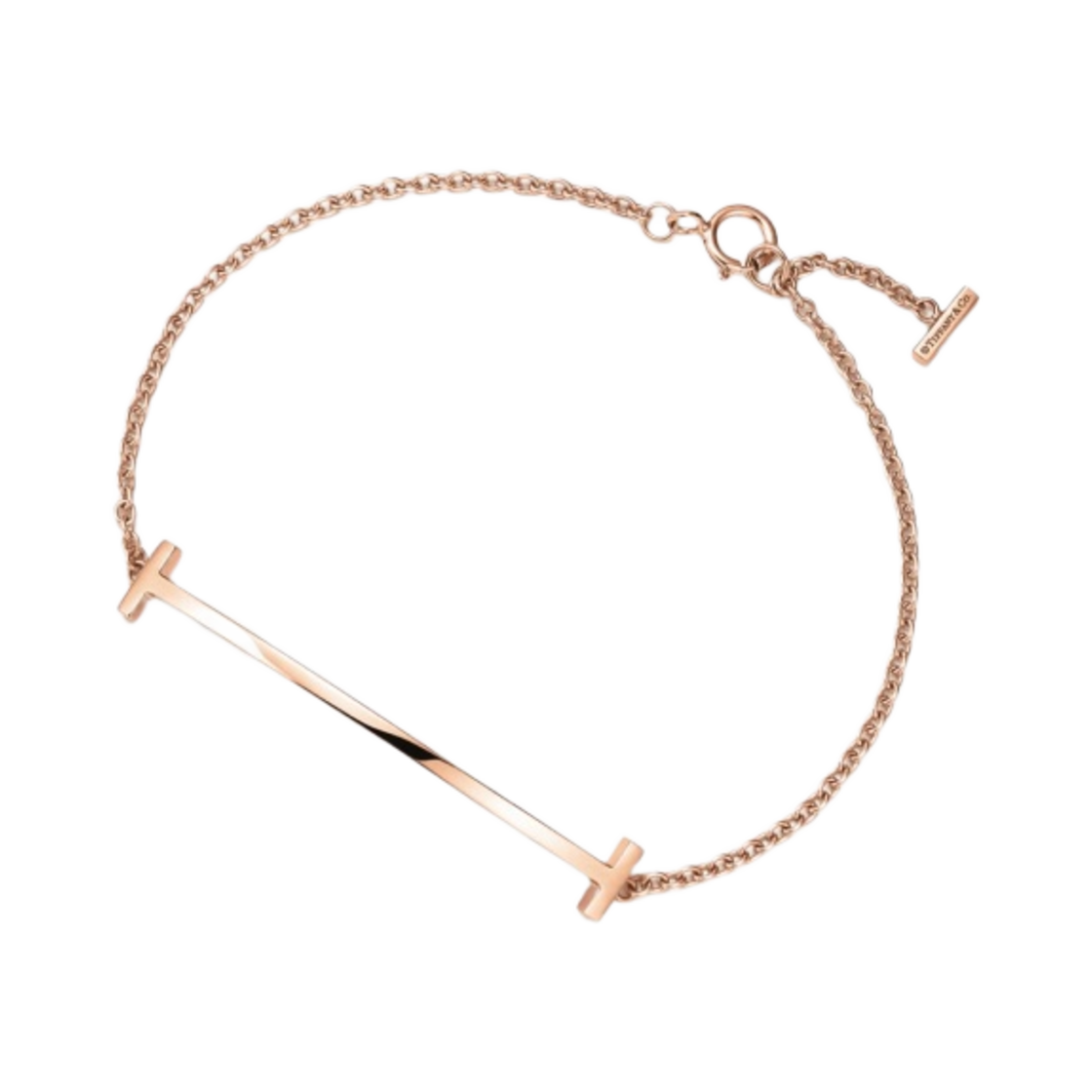 티파니 앤 코 티파니 T 스마일 브레이슬릿 로즈 골드(Tiffany & Co. Tiffany T Smile Bracelet Rose Gold)