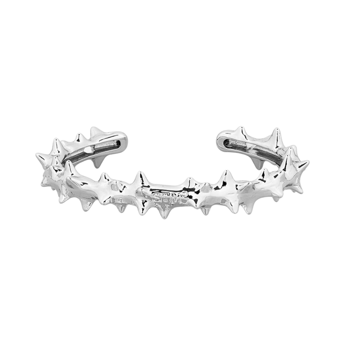 NO630S Sentiments No.630 Spiky Bangle Bracelet Silver