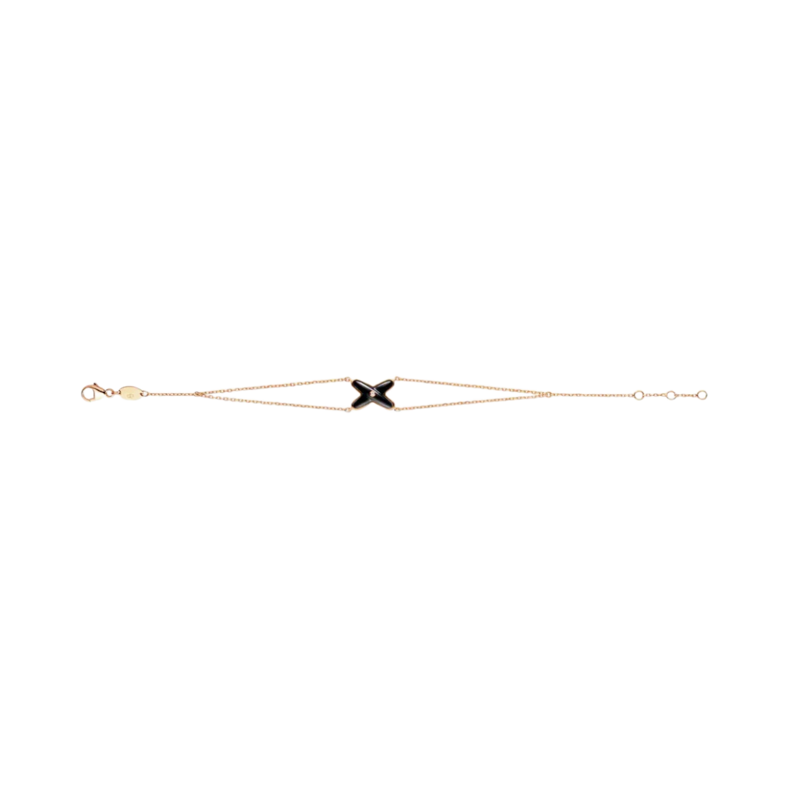 쇼메 주 드 리앙 브레이슬릿 로즈 골드 오닉스 다이아몬드(Chaumet Jeux De Liens Bracelet Rose Gold Onyx Diamond)