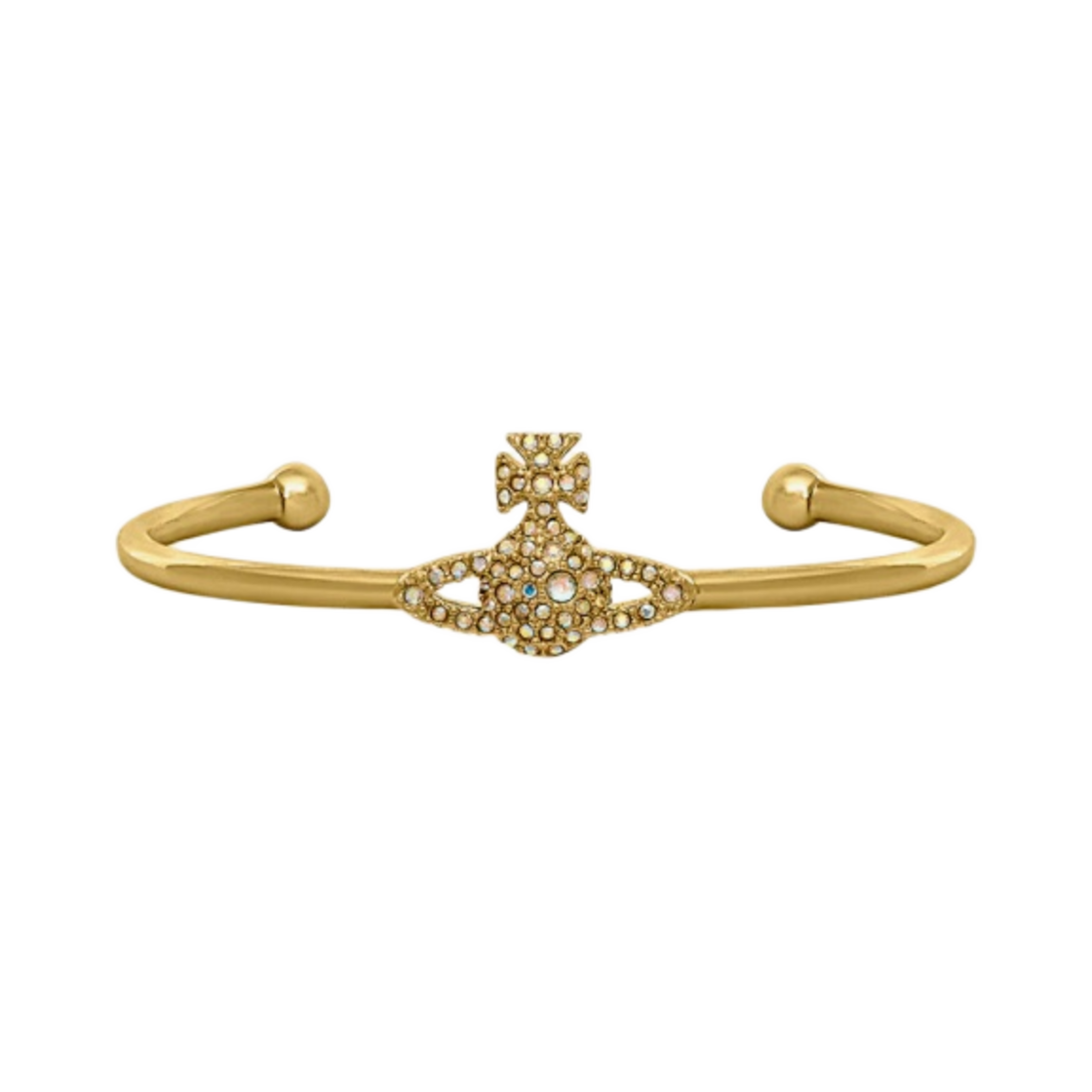 비비안 웨스트우드 그레이스 바스 릴리프 오픈 뱅글 골드(Vivienne Westwood Grace Bas Relief Open Bangle Gold) - 1