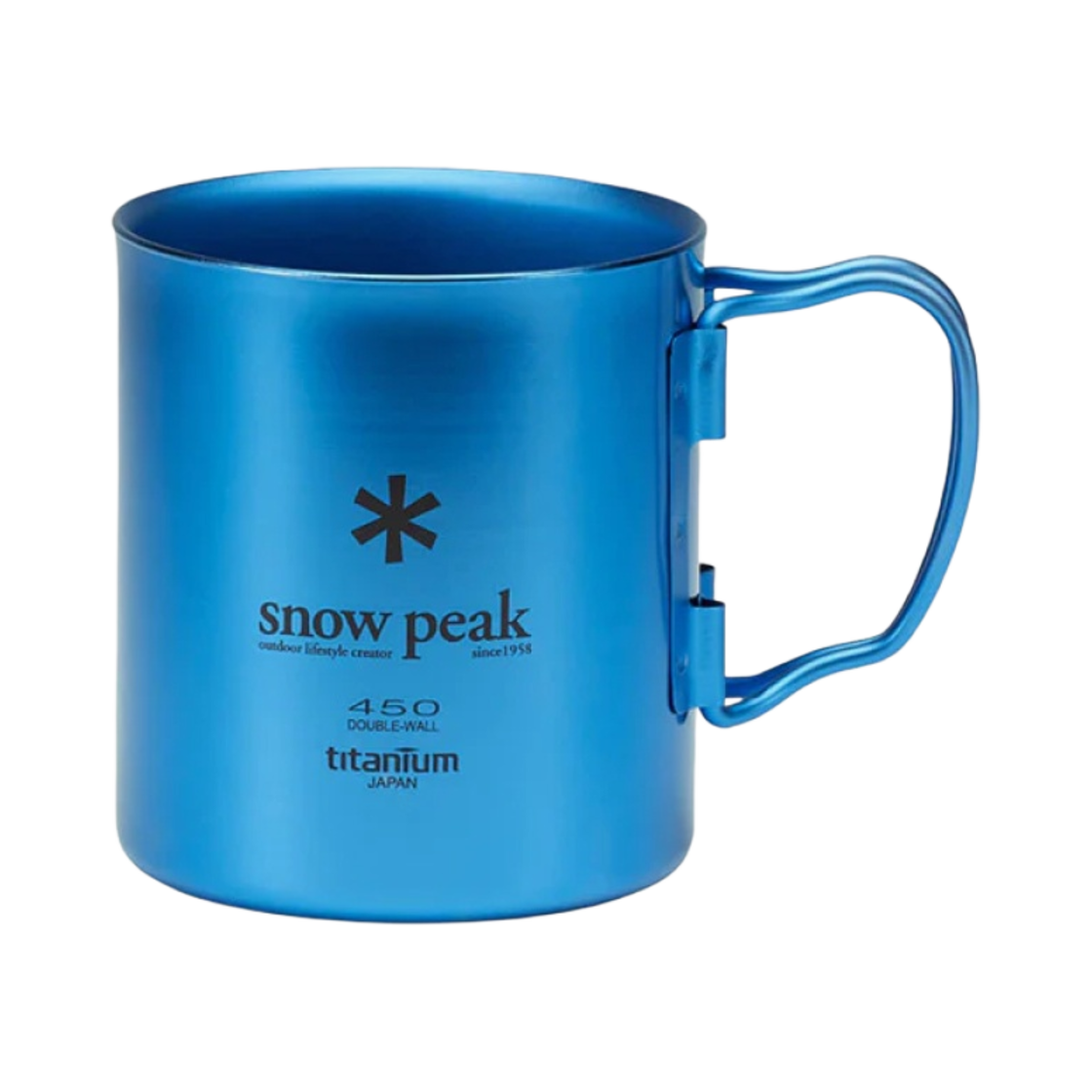 MG-053BL-US Snow Peak Titanium Double Mug 450 Blue