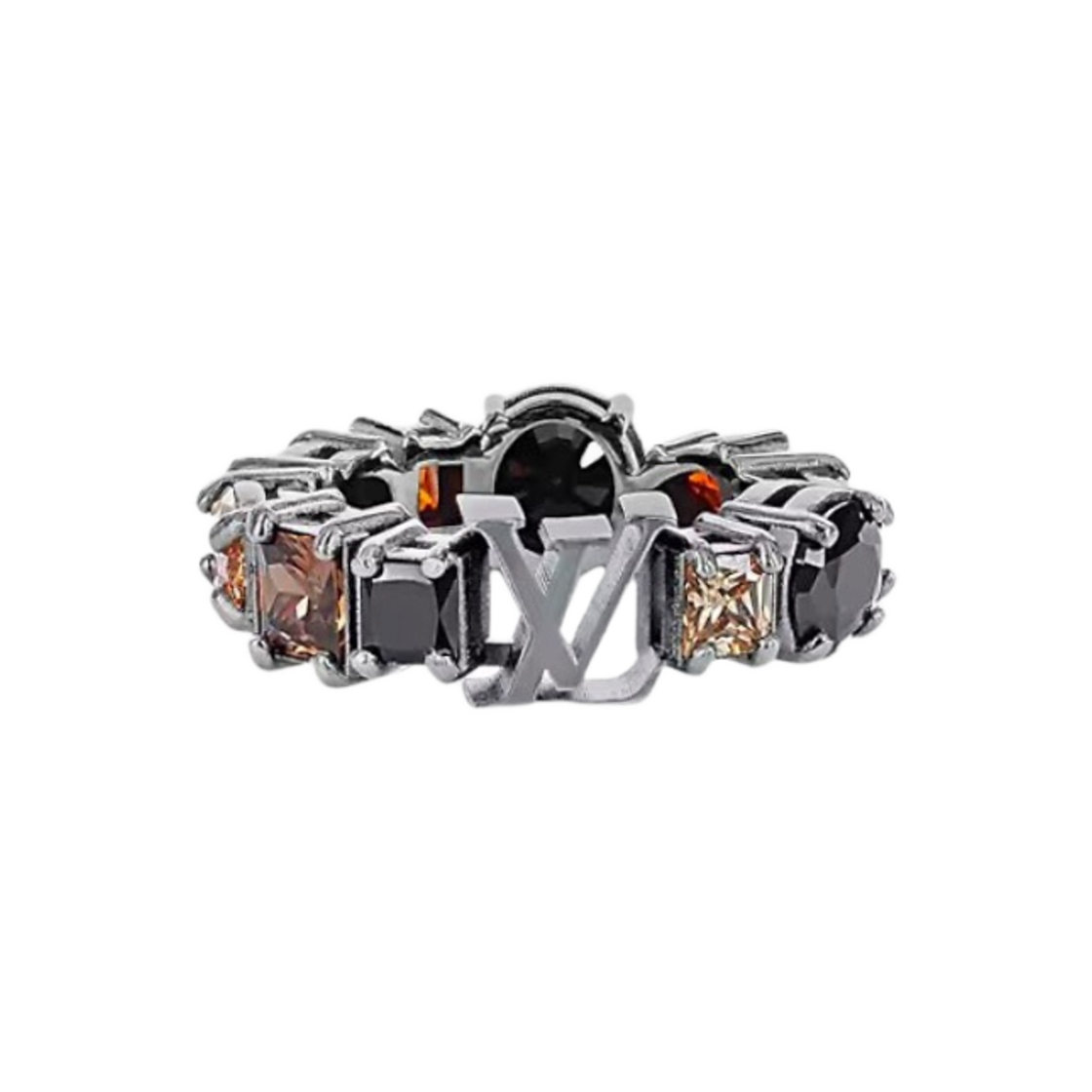 루이비통 LV 라이트 링 루테늄 피니쉬 브래스(Louis Vuitton LV Light Ring Ruthenium Finish Brass) - 1