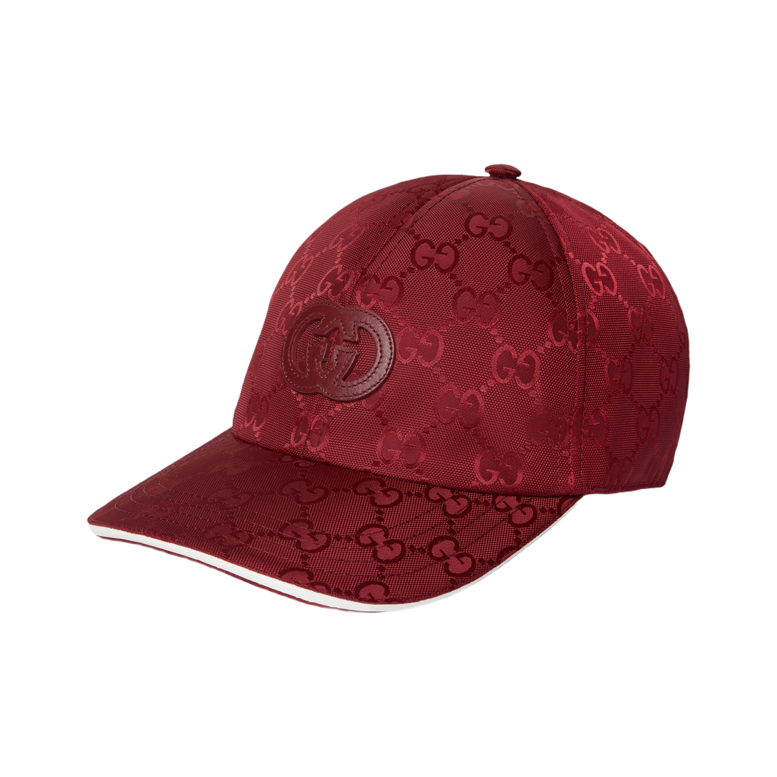구찌 GG 나일론 베이스볼 햇 보르도(Gucci GG Nylon Baseball Hat Bordeaux) - 1