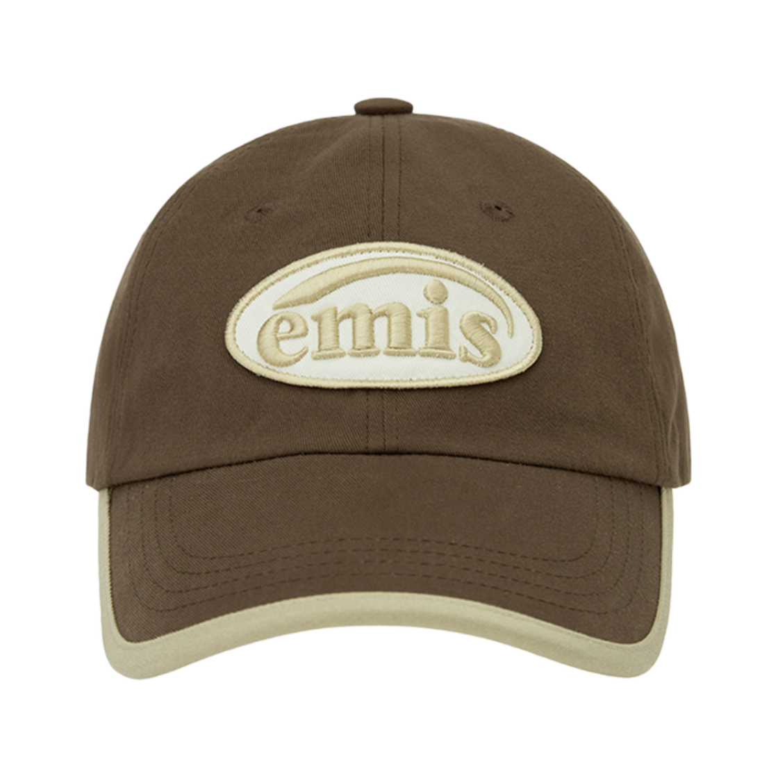 이미스 베이지 트리밍 볼캡 브라운(Emis Beige Trimming Ball Cap Brown) - 1