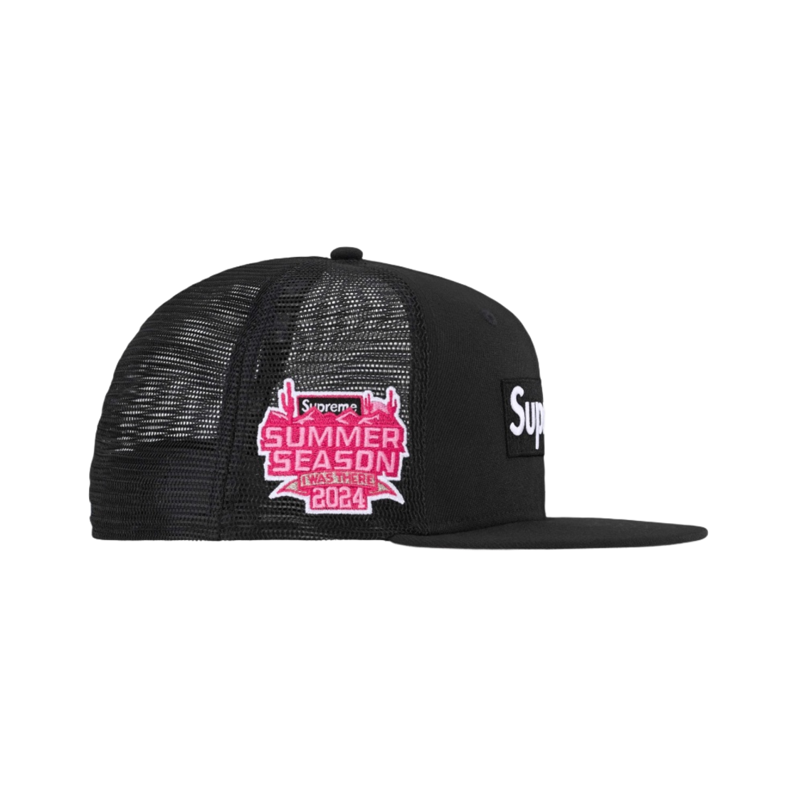 Supreme Box Logo Mesh Back New Era Black - 22SS Supreme 22ss Box
