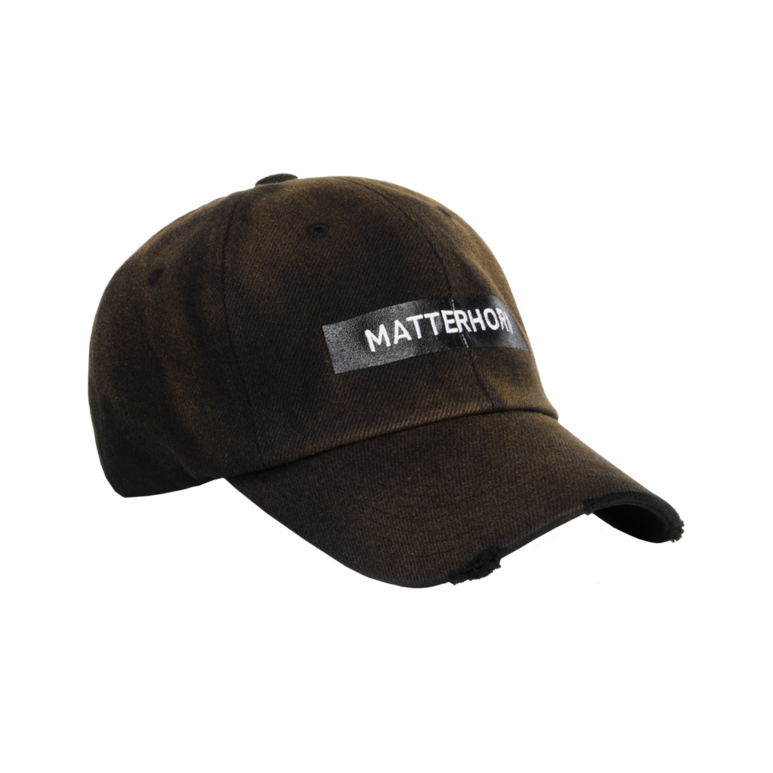 플래토 매트 빈티지 볼캡 블랙(PLATEAU MATT VTG CAP BLACK)