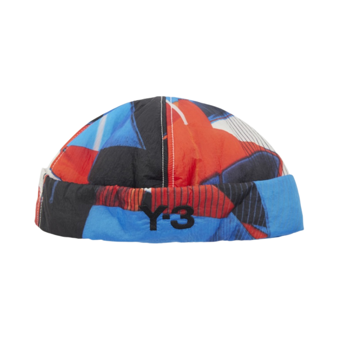 Y-3 올오버 프린트 비니 세미 솔라 레드 블루 러쉬(Y-3 Allover-Print Beanie Semi Solar Red Blue Rush) - 1