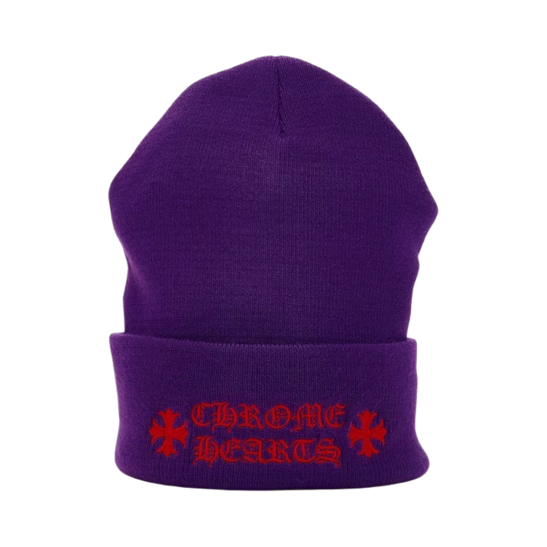 ★人気★ Chrome Hearts Logo Beanie Black Chrome Hearts Embroidered CH Logo Black Beanie - SRM