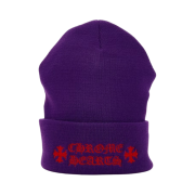 Chrome Hearts Logo Beanie Purple
