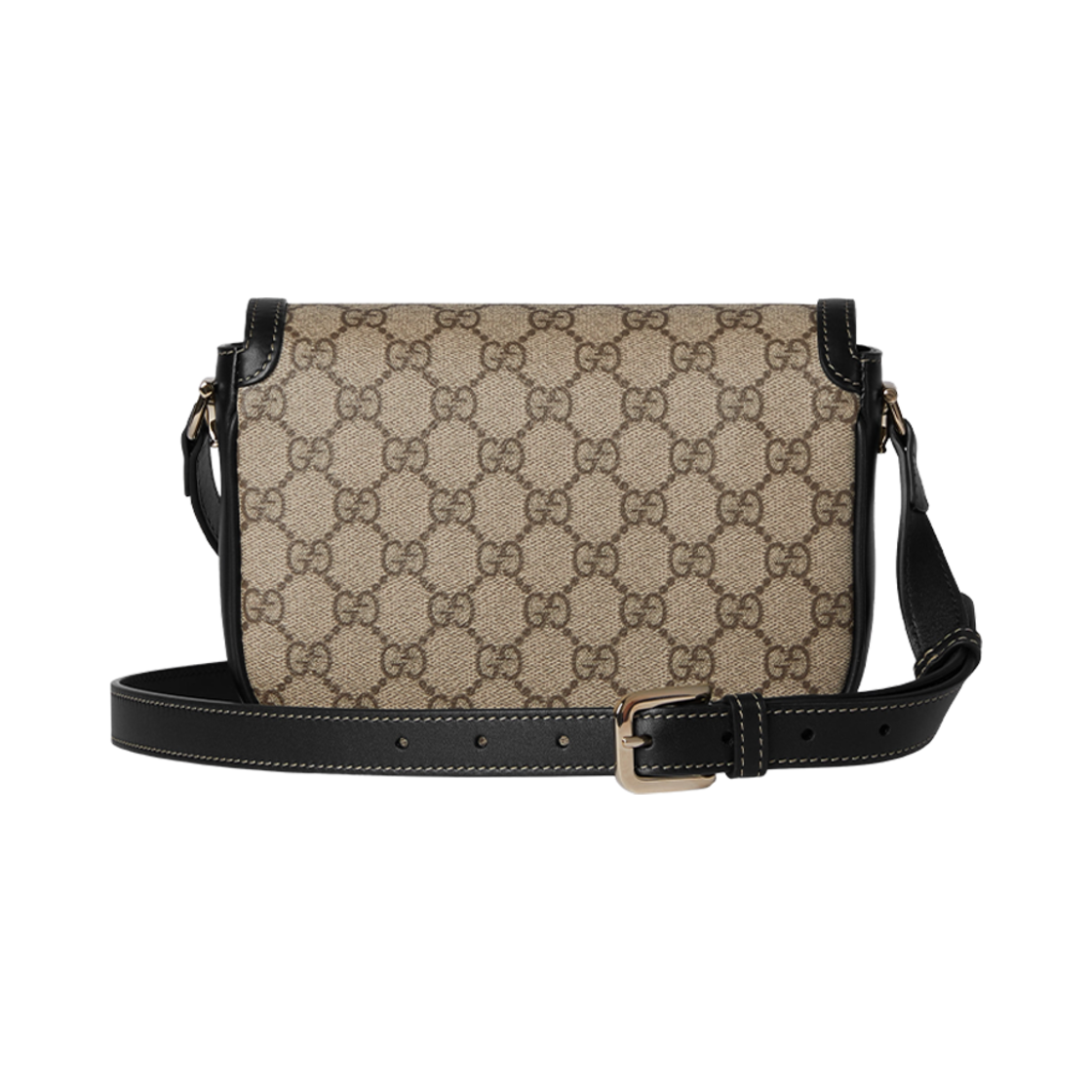 구찌 홀스빗 1955 미니 숄더백 베이지 블랙(Gucci Horsebit 1955 Mini Shoulder Bag Beige Black) - 3