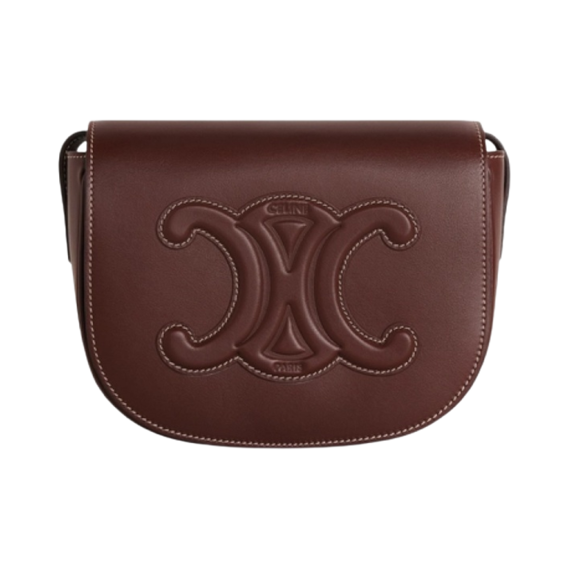 셀린느 스무스 카프스킨 폴코 레더 트리옹프 체스트넛(Celine Folco Cuir Triomphe in Smooth Calfskin Chestnut) - 1