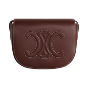 Celine Folco Cuir Triomphe in Smooth Calfskin Chestnut