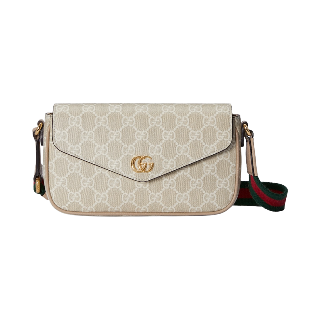 764961-2ZGMN-9643 Gucci Ophidia Pochette Crossbody Bag Beige Oatmeal