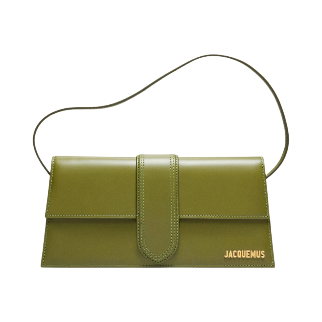 자크뮈스 르 밤비노 롱 플랩 백 카키(Jacquemus Le Bambino Long Flap Bag Khaki) - 1