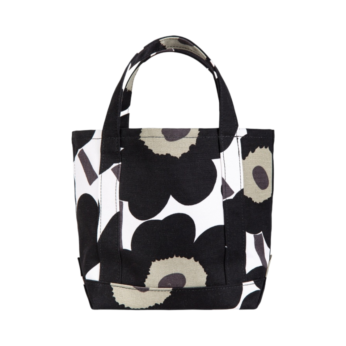 048294-030 Marimekko Seidi Pieni Unikko Bag White Black