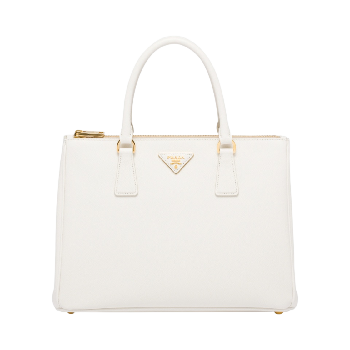 프라다 라지 프라다 갤러리아 사피아노 레더 백 화이트(Prada Large Prada Galleria Saffiano Leather Bag White) - 1