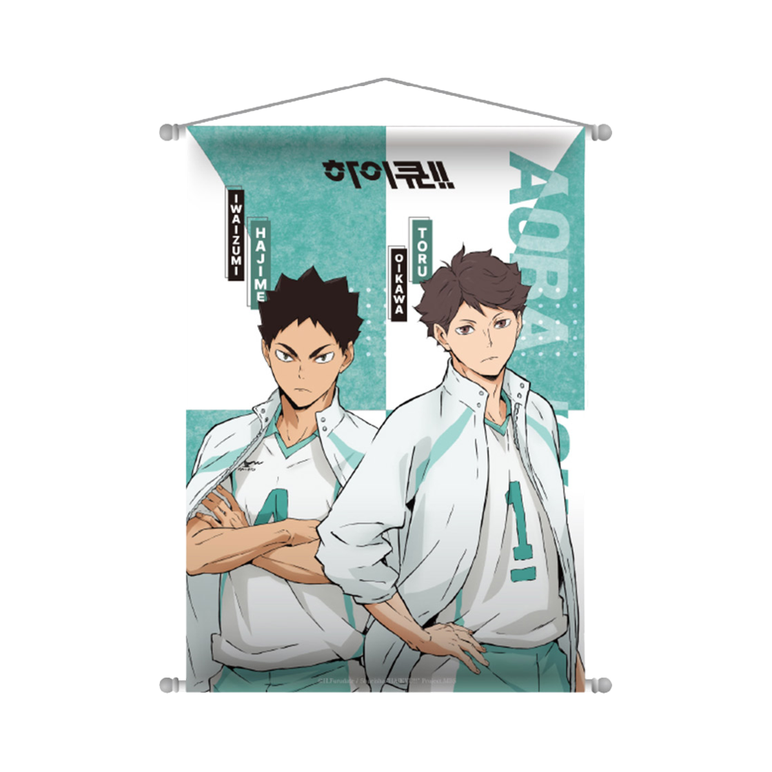 8809896027922 HAIKYU HINO A1 Tapestry Oikawa & Iwaizumi
