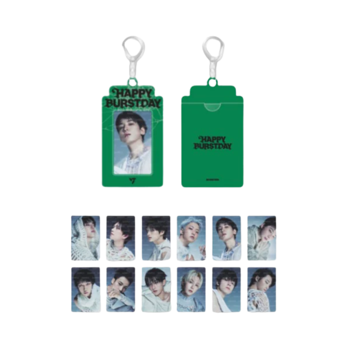 세븐틴 해피 버스트데이 포토카드 홀더 & 포토카드 세트(Seventeen Happy Burstday Photocard Holder & Photo Card Set)