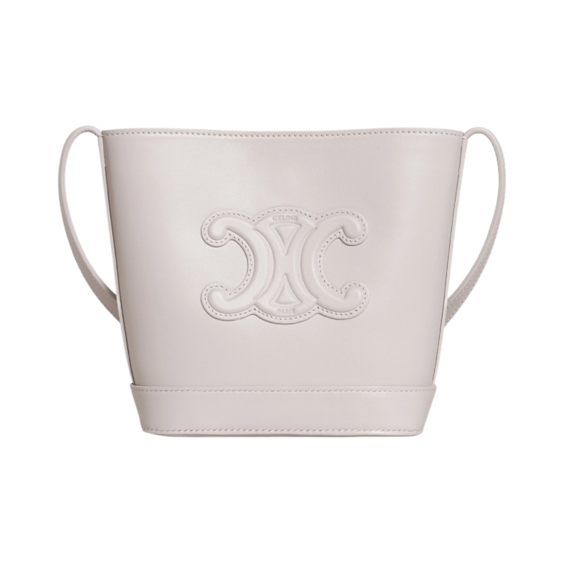 셀린느 퀴르 트리옹프 스무스 카프스킨 미니 버킷 초크(Celine Mini Bucket Cuir Triomphe in Smooth Calfskin Chalk) - 1